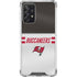 NFL Tampa Bay Buccaneers White Striped Galaxy A72 5G Clear Case